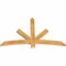 Ekena Millwork Alberta Rough Sawn Timber Gable Bracket, Western Red Cedar, 60"W x 38"H x 2"D x 4"F, 15/12 Pitch GBW060X38X0204ALB00RWR - alternate 3